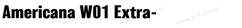 Americana W01 Extra字体转换